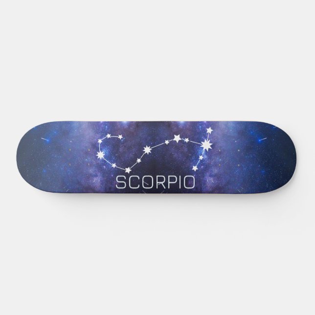 Scorpio Zodiac Star Sign Skateboard (Horz)