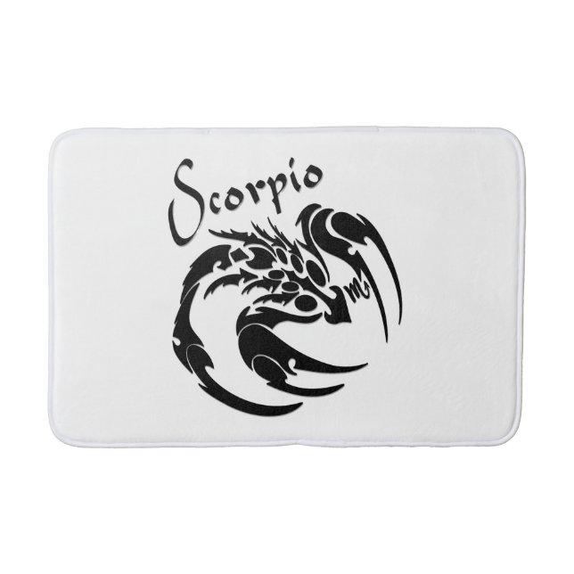 Scorpio Zodiac Symbol and Sign Bath Mat (Front)