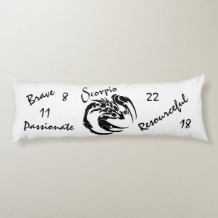 Scorpio Zodiac Symbol and Sign Body Pillow