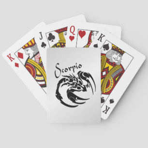 Scorpio Zodiac Symbol and Sign Playing Cards
