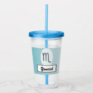 Scorpio Zodiac Symbol Element by Kenneth Yoncich Acrylic Tumbler