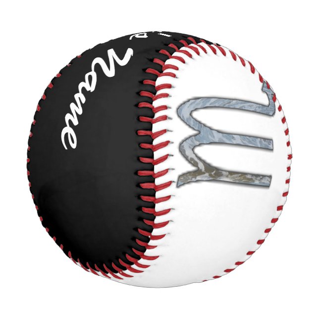 Scorpio Zodiac Symbol Element by Kenneth Yoncich Baseball (Angled)