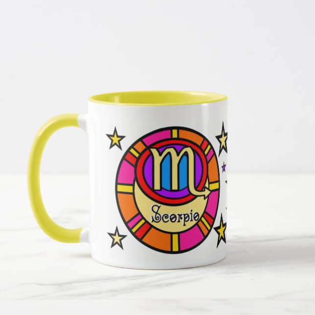 Scorpio Zodiac Symbol Mug (Left)