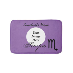 Scorpio Zodiac Symbol Standard by Kenneth Yoncich Bath Mat