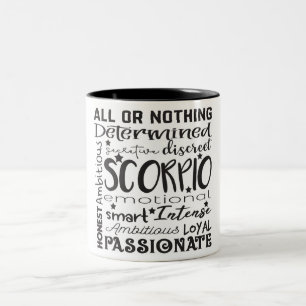 Scorpio Zodiac Traits/Astrology Two-Tone Coffee Mug