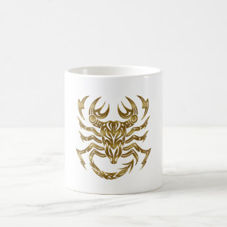 Scorpio Zodiac - Tribal Gold Coffee Mug