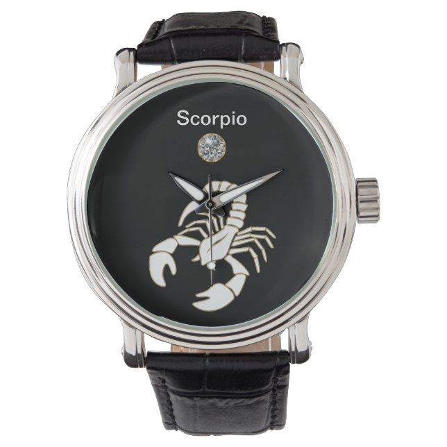 Scorpio Zodiac Wrist Watch (Front)