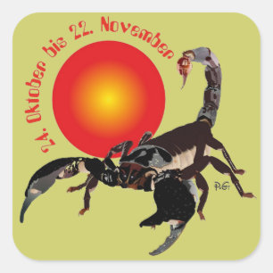 Scorpion 24 October to 22 November sticker