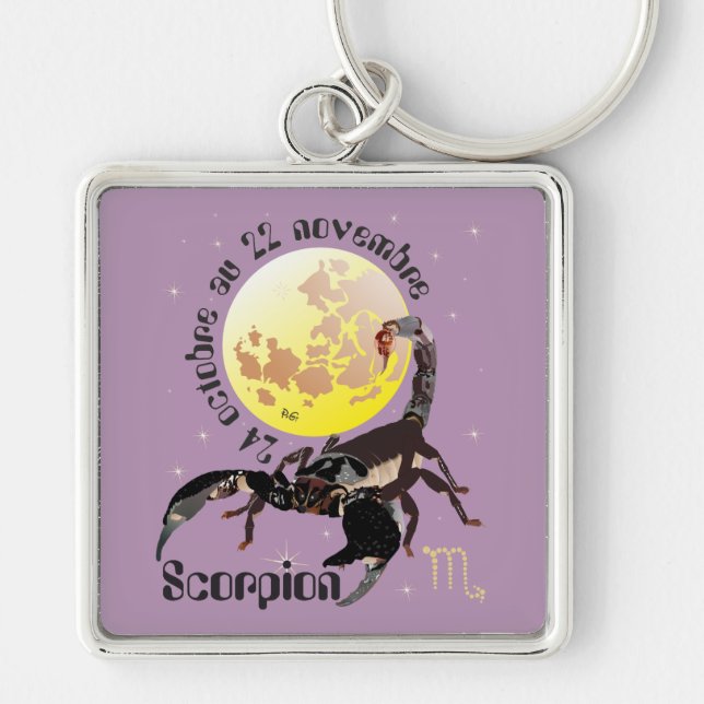 Scorpion 24 octobre au 22 novembre Porte-clés Keychain (Front)