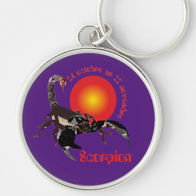 Scorpion 24 octobre au 22 novembre Porte-clés Keychain (Front)