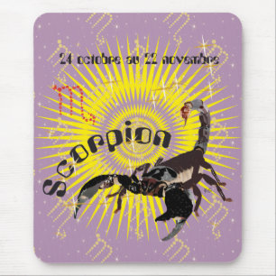 Scorpion 24 octobre au 22 novembre Tapi de souri Mouse Pad