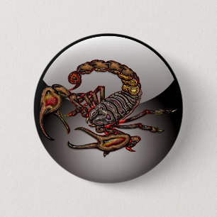 Scorpion 2 Inch Round Button
