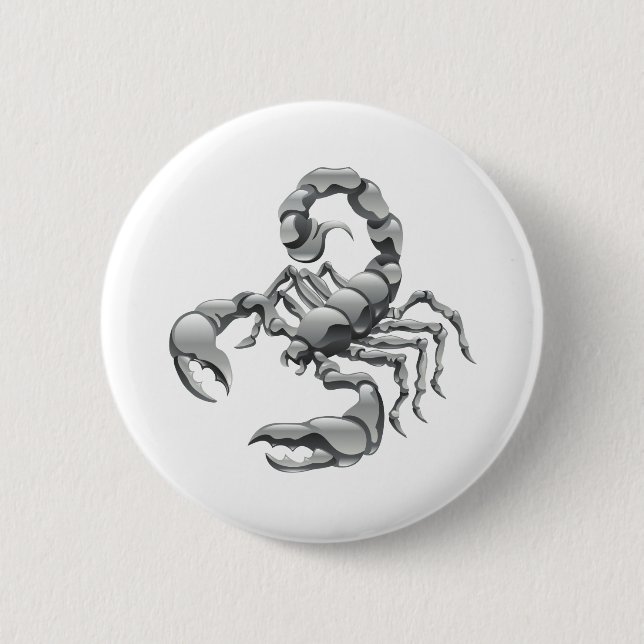 scorpion 2 inch round button (Front)