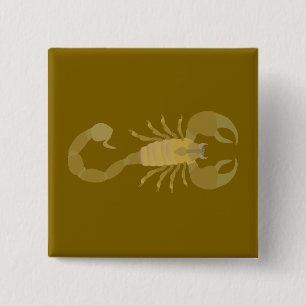 Scorpion 2 Inch Square Button