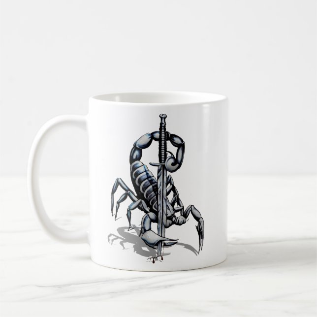 Scorpion, 3D illustration T-Shirt Trucker Hat Butt Coffee Mug (Left)