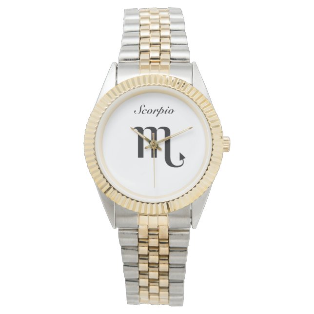 Scorpion du Zodiaque. Montres Hommes. (devant)