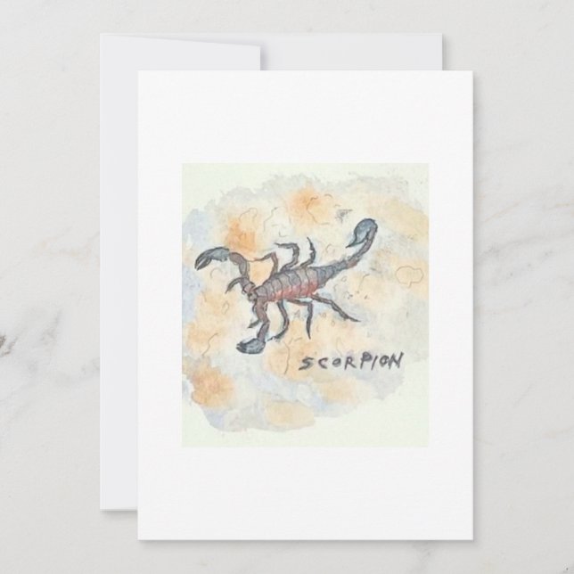 Scorpion Greeting Card (Front)