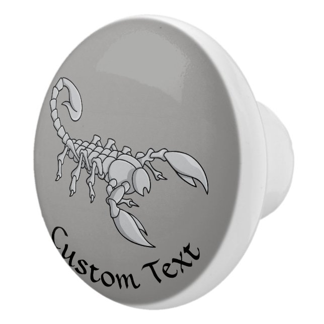 Scorpion Icon Ceramic Knob (Right)