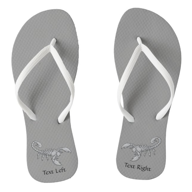 Scorpion Icon Flip Flops (Footbed)