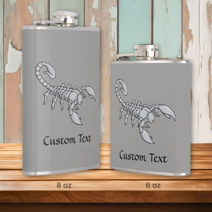 Scorpion Icon Hip Flask