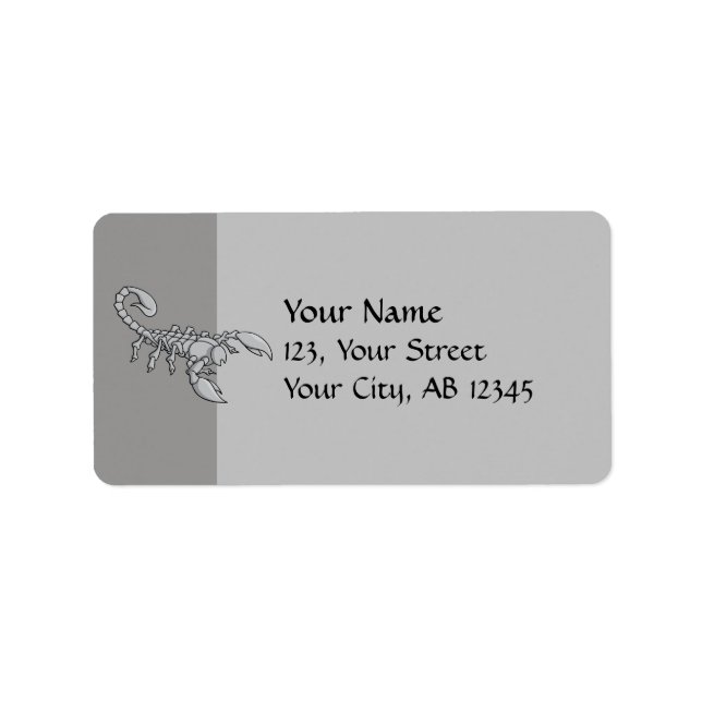 Scorpion Icon Label (Front)