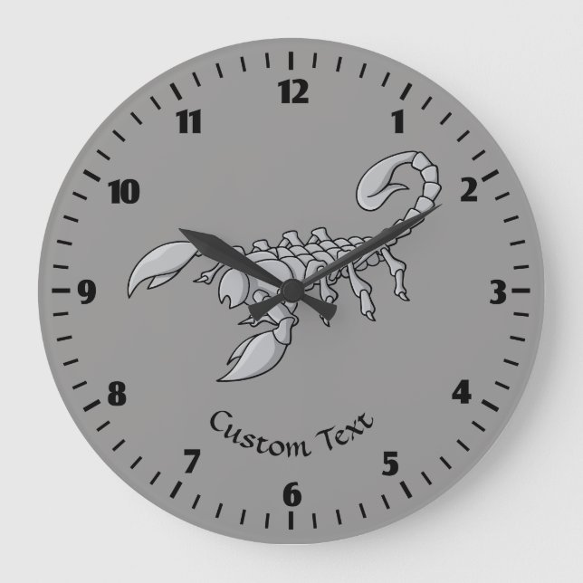 Scorpion Icon Large Clock (Front)