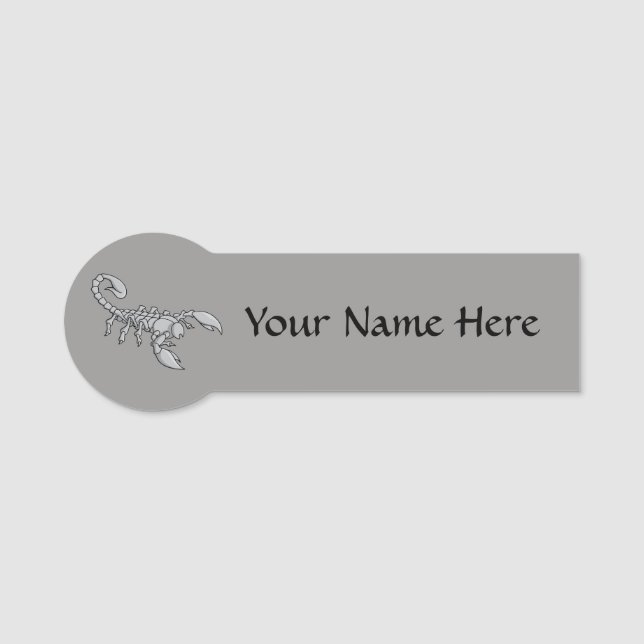 Scorpion Icon Name Tag (Front)