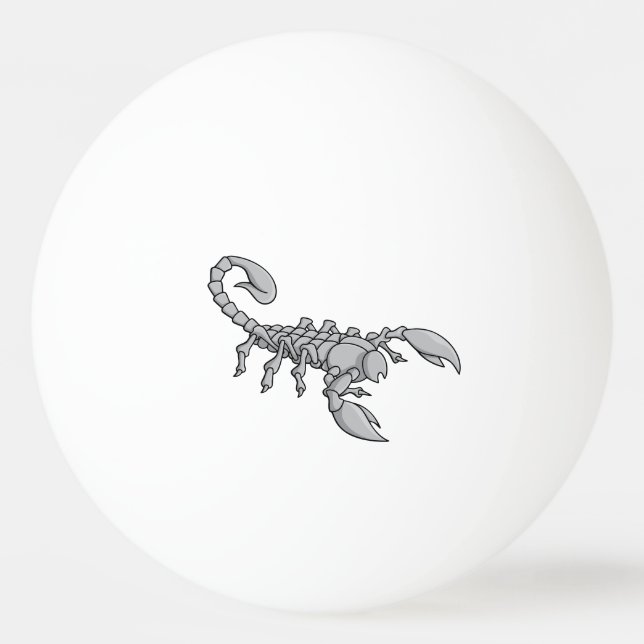Scorpion Icon Ping Pong Ball (Front)