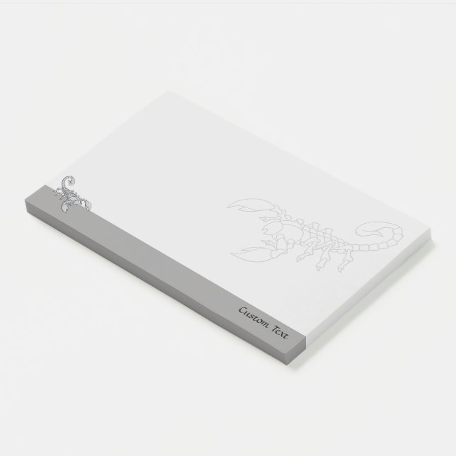 Scorpion Icon Post-it Notes (Angled)