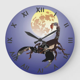 scorpion large clock