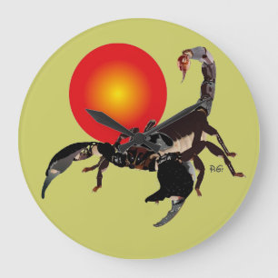 scorpion large clock