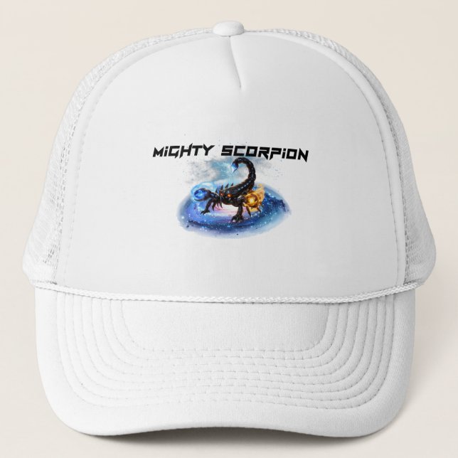 SCORPION OF THE COSMIC ARCANE TRUCKER HAT (Front)