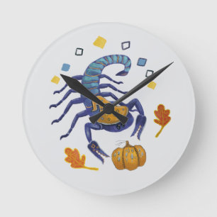 scorpion round clock