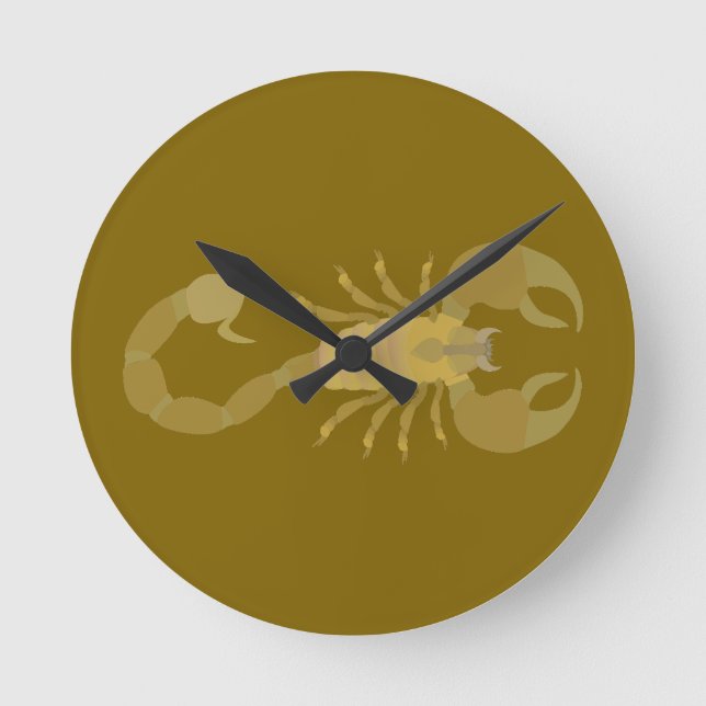 Scorpion Round Clock (Front)