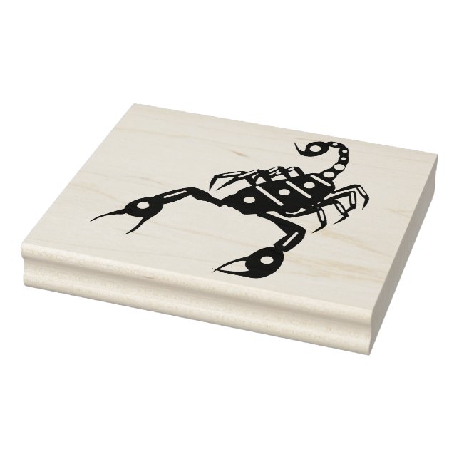 Scorpion Scorpio Bug Insect Nature Silhouette art  Rubber Stamp (Stamp)