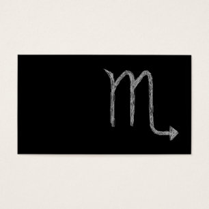 Scorpion. Signe d'astrologie de zodiaque. Noir
