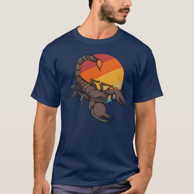 Scorpion Sunset 70s 80s friend T-Shirt (Front)