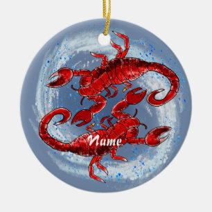 Scorpion Yin Yang ornament