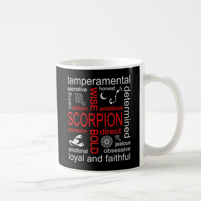 Scorpion Zodiac Sign Coffee Mug (Right)