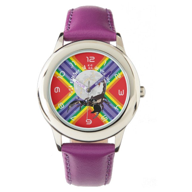 Scorpione 24 ottobre at 22 november Orologio Watch (Front)