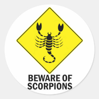 Scorpions Classic Round Sticker