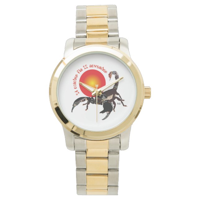 Scorpiun 24 october fin 22 november Uhr Watch (Front)