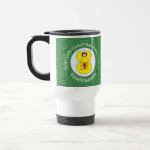 Scot Lion Rampant Angel Christmas Flag Personalize Travel Mug
