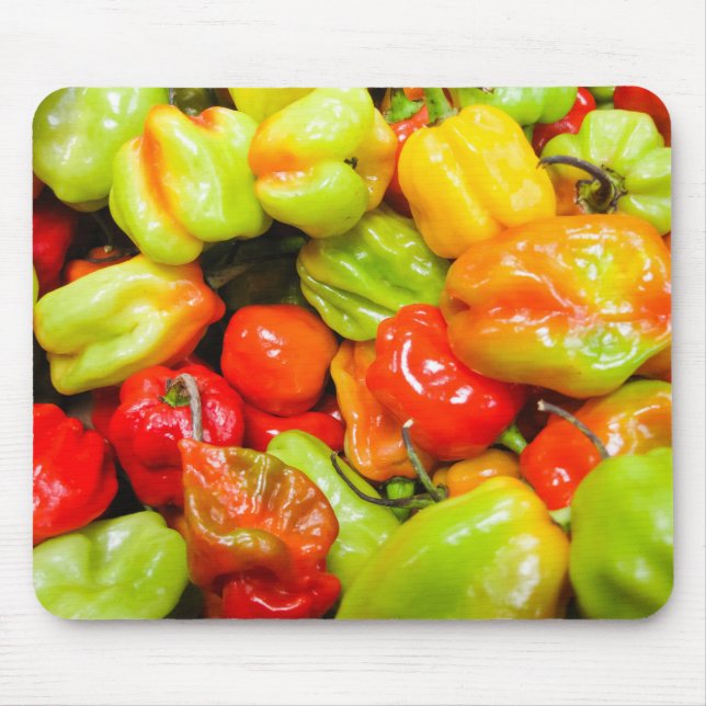 Scotch Bonnet Chillies Mouse Pad (Front)