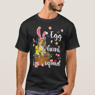 Scotch Collie Happy Easter Day Easter Colourful Eg T-Shirt