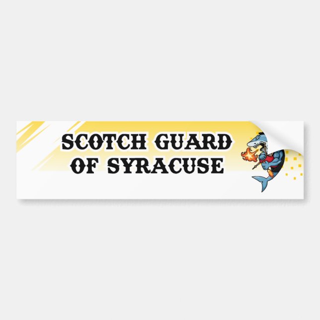 Scotch Guard Bumper Stick Sticker (Front)