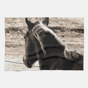 Scotch in Sepia Kitchen Towel