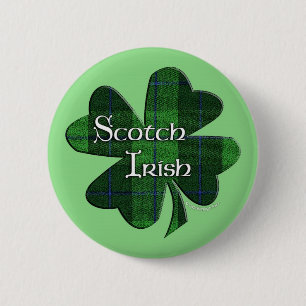 Scotch Irish shamrock 2 Inch Round Button