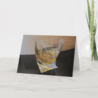 Scotch on the Rocks Note Card
