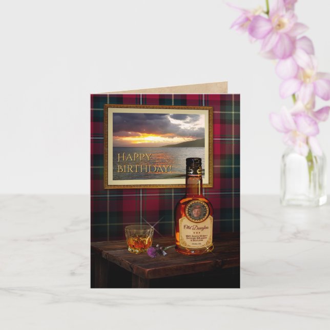 Scotch Whisky Card w/out your text and photo (Orchid)
